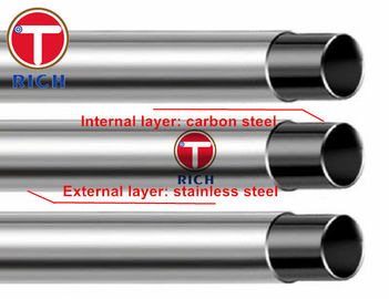 قیمت خوب GB / T18704 Q195 Q235 12Cr18Ni9 فولاد ضد زنگ لوله های روکش OD 12.7mm - 325mm آنلاین