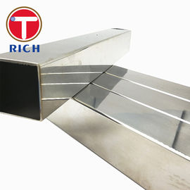 قیمت خوب لوله های فولادی مستطیل شکل صنعتی 304 316 321 صیقل دهنده خط مویی 0.3 - ضخامت 2.0 میلی متر آنلاین