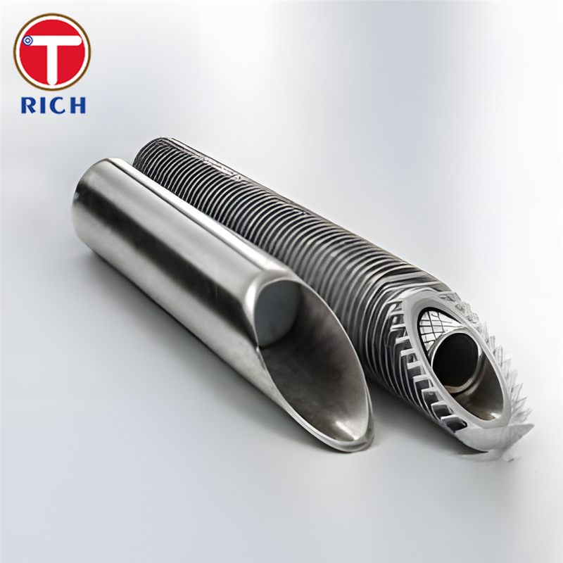GB/T 24590 12Cr18Ni9 لوله های فولاد ضد زنگ لوله های تقویت شده برای مبادله گرما کارآمد