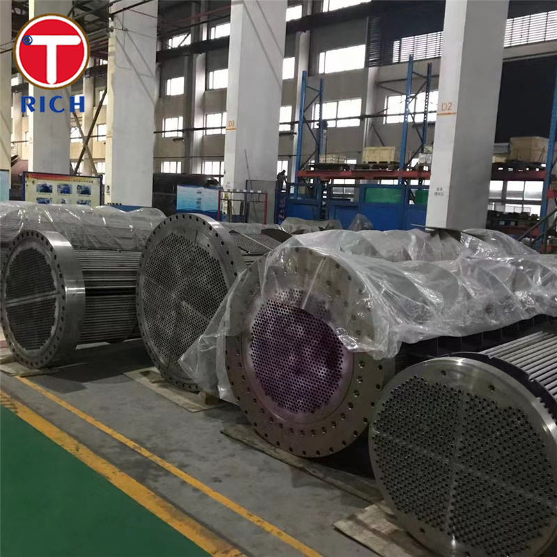ASTM A688 304 لوله فولاد ضد زنگ آستنیتیک جوشیده شده برای مبادله گرما آب گرم کننده