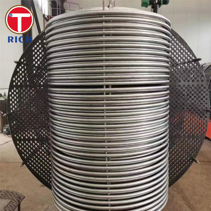 ASTM A688 304 لوله فولاد ضد زنگ آستنیتیک جوشیده شده برای مبادله گرما آب گرم کننده