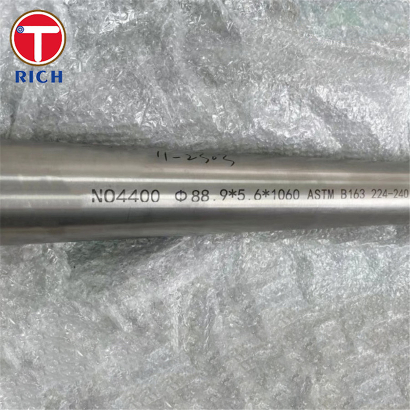 ASTM B165 مونل 400 لوله فولادی بی سیم آلیاژ مس نیکل UNS N04400 لوله فولادی بی سیم برای خودرو