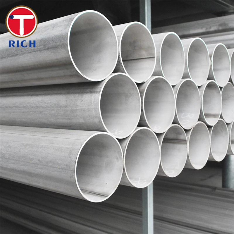 ASTM A358 304 لوله فولادی ضد زنگ لوله فولادی ضد زنگ مصاب فیوژن الکتریکی برای خدمات دمای بالا
