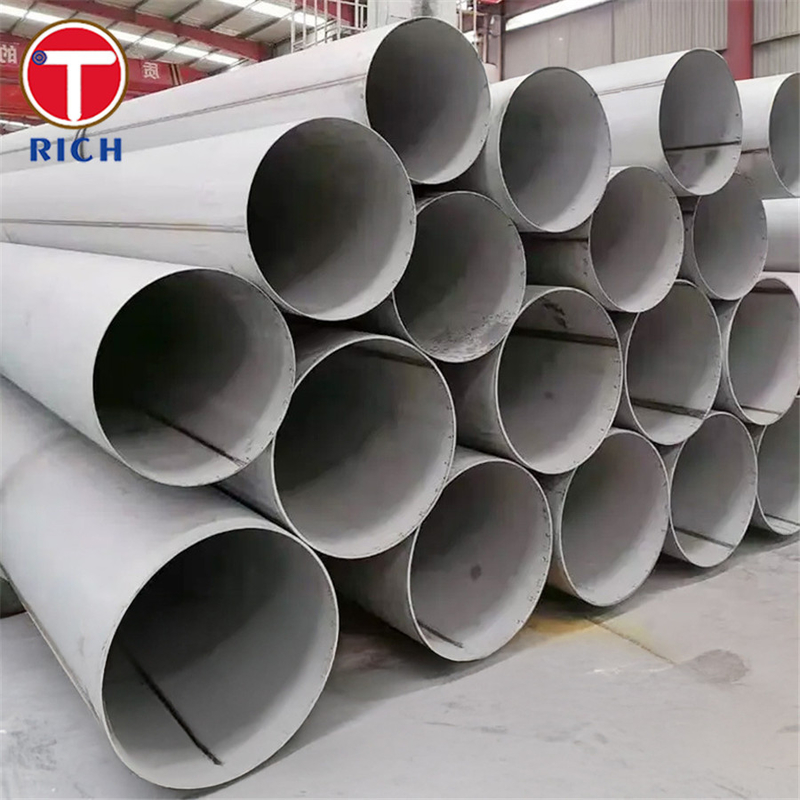 ASTM A928 درجه 2205 لوله فولاد ضد زنگ دوگانه لوله فولاد EFW برای حمل و نقل مواد شیمیایی