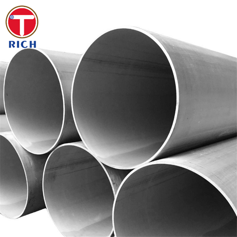 ASTM A928 درجه 2205 لوله فولاد ضد زنگ دوگانه لوله فولاد EFW برای حمل و نقل مواد شیمیایی