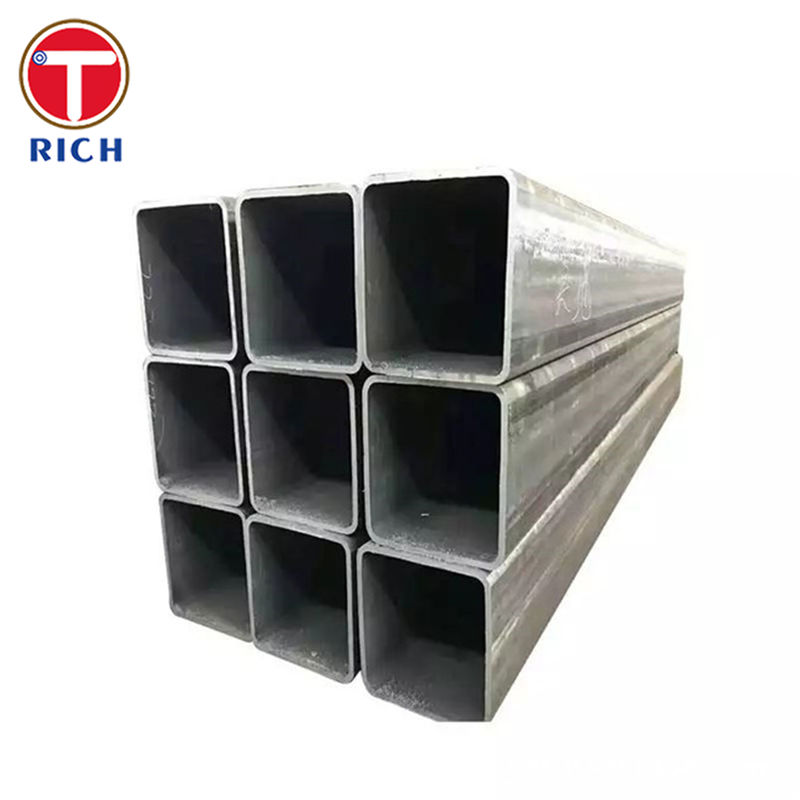 لوله فولادی مربع گالوانیزه S235JR لوله فولادی جوش داده شده سرد برای سازه
