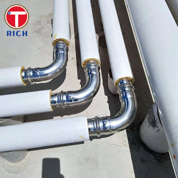 لوله فولادی روکش‌دار PVC ASTM A213 لوله فولادی ضد زنگ آستنیتی بدون درز برای عایق