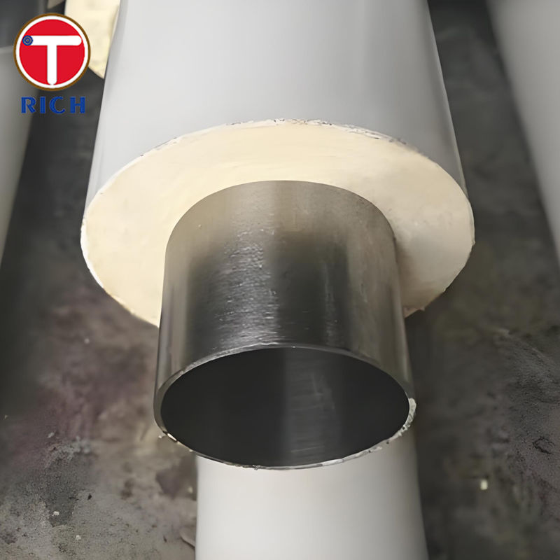 لوله فولادی روکش‌دار PVC ASTM A213 لوله فولادی ضد زنگ آستنیتی بدون درز برای عایق