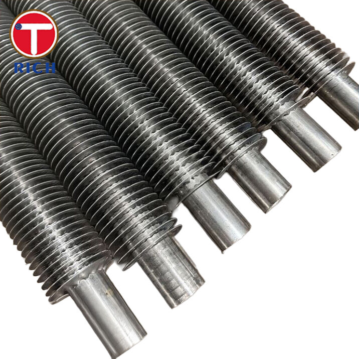 لوله پره دار با کشش تنشی L-Foot از جنس فولاد آلیاژی برای مبدل های حرارتی با انتقال حرارت بهبود یافته