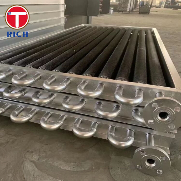 لوله فلزی آلومینیومی L-Foot Tension Wound L-Type Fin برای مبادلات گرما مقاوم به خوردگی