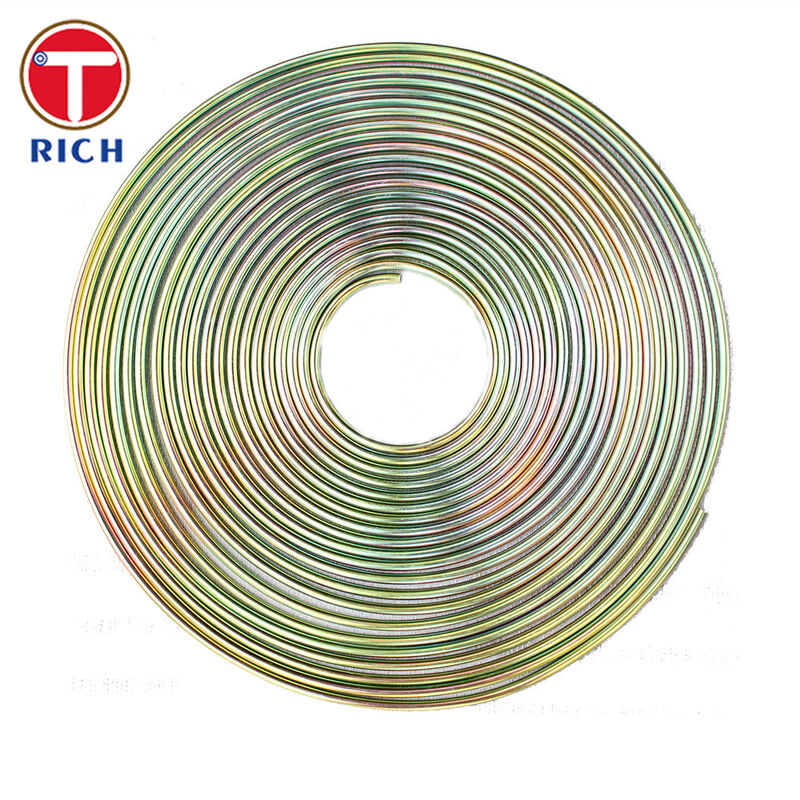 لوله فولادی کم کربن دو جداره باندی با روکش مس برای استفاده در خودرو