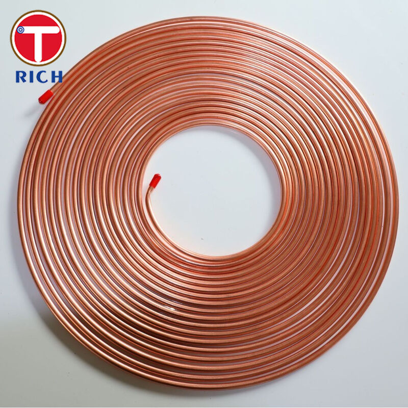 لوله فولادی کم کربن دو جداره باندی با روکش مس برای استفاده در خودرو