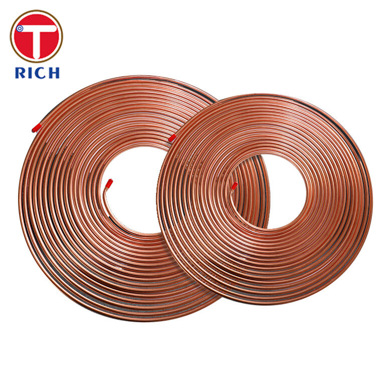 لوله فولادی کم کربن دو جداره باندی با روکش مس برای استفاده در خودرو