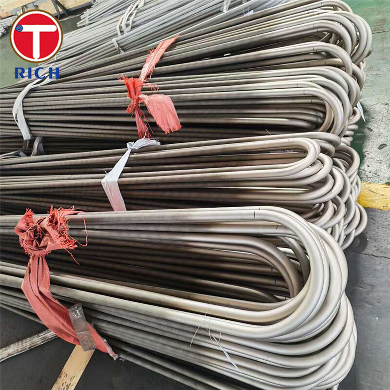 لوله های خم U بدون درز فولادی کم کربن سرد کشیده شده ASTM A179 برای مبدل های حرارتی