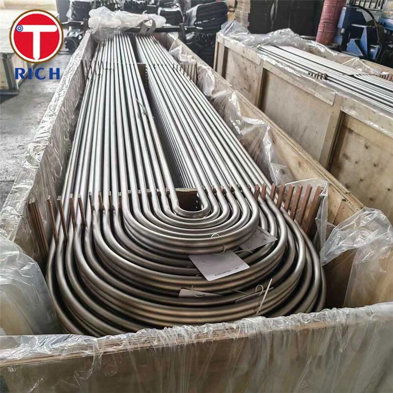 لوله های خم U بدون درز فولادی کم کربن سرد کشیده شده ASTM A179 برای مبدل های حرارتی