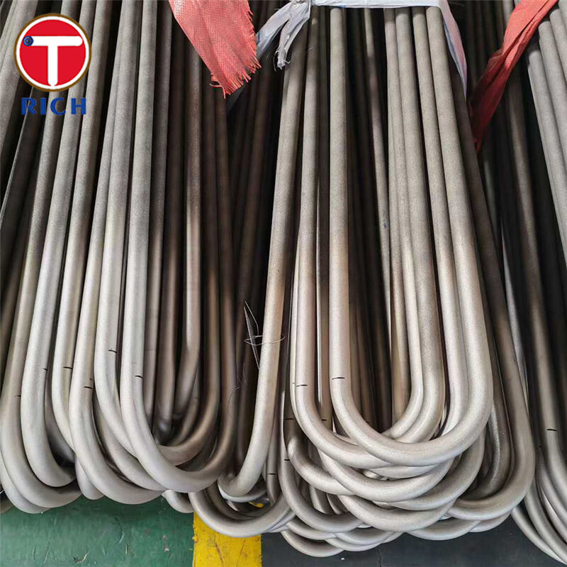 لوله های خم U بدون درز فولادی کم کربن سرد کشیده شده ASTM A179 برای مبدل های حرارتی