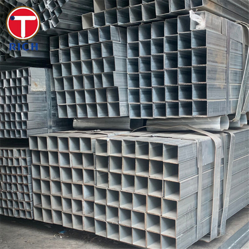 Q235 لوله مربع چسبیده از فولاد ساختاری کربن برای کاربردهای معماری با گزینه های کشیده سرد و رول گرم