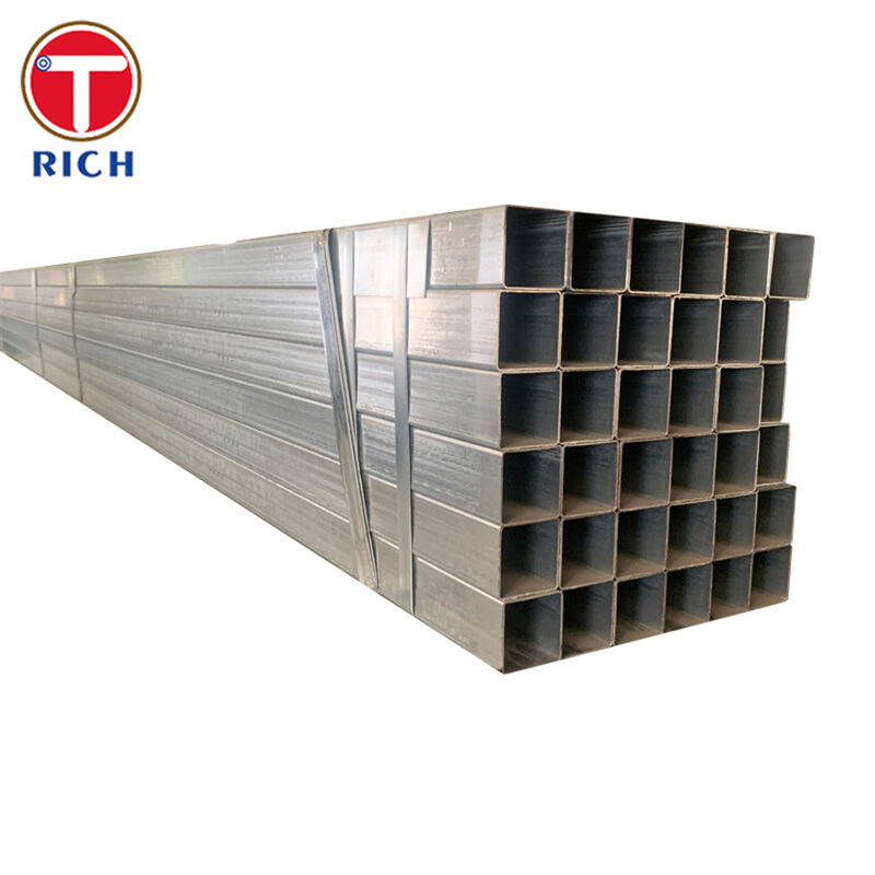 Q235 لوله مربع چسبیده از فولاد ساختاری کربن برای کاربردهای معماری با گزینه های کشیده سرد و رول گرم