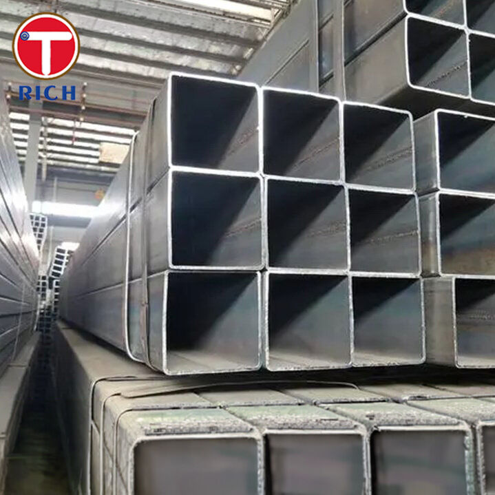 ASTM A500 درجه C لوله مربع ساختاری فولاد کربنی به شکل سرد و 50 ksi