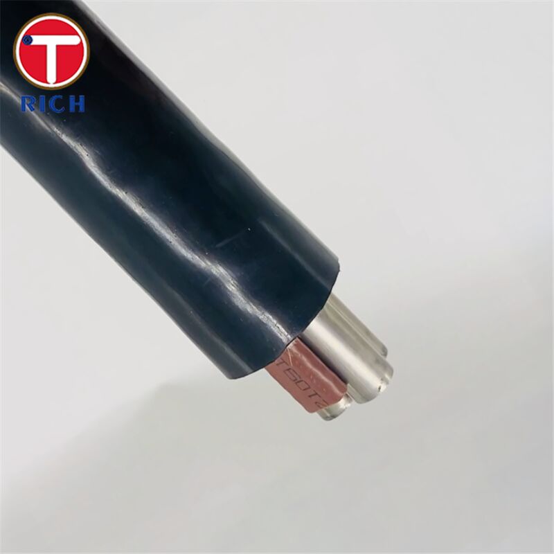 لوله بدون درز فولادی ضد زنگ چند هسته ای با پوشش پلاستیکی برای کشتی سازی در گریدهای 304L/316L/Duplex 2205 و تکنیک های کشش سرد/نورد گرم