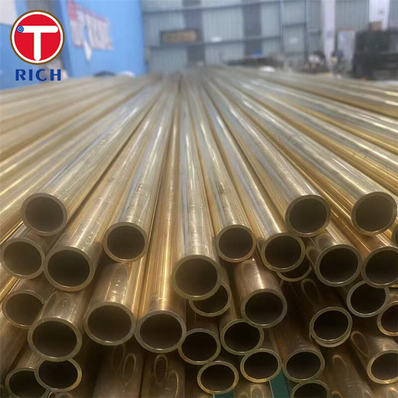 لوله کندانسور مسی نیکل بدون درز BFe10-1-1 با مقاومت در برابر خوردگی و دوام آب دریا برای انتقال حرارت کارآمد