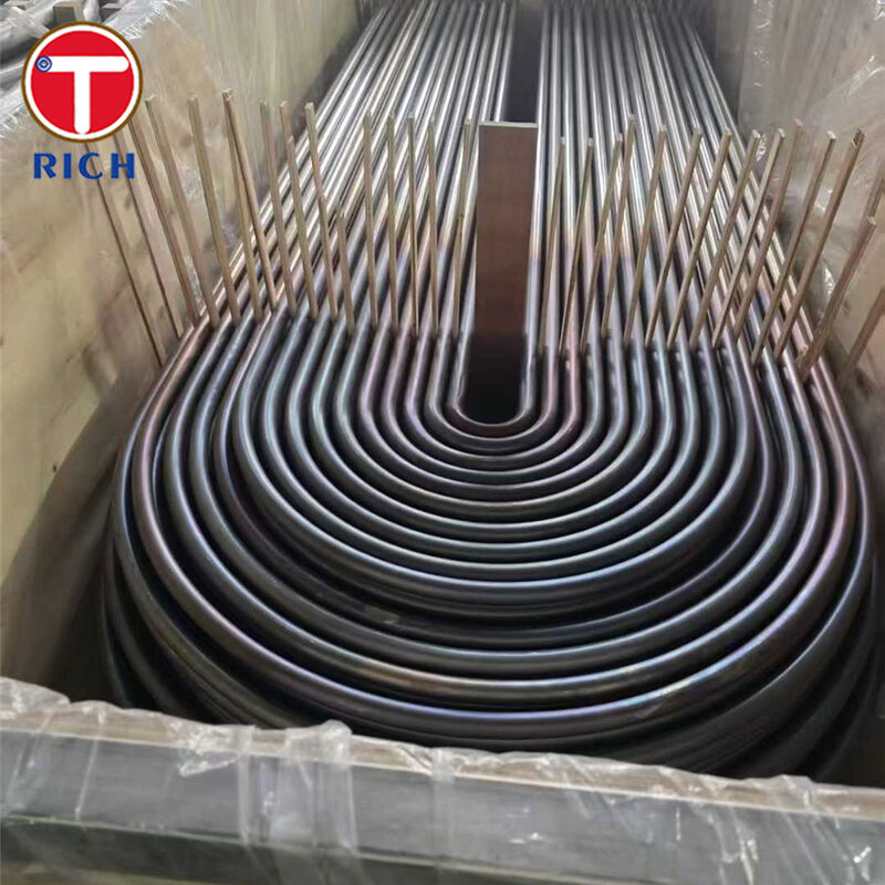 ASTM A179 A192 لوله های خمیده U فولاد کربن بدون دنده با ساختار فشار پذیر و هندسه U-Bend کنترل شده برای مبادلات گرما