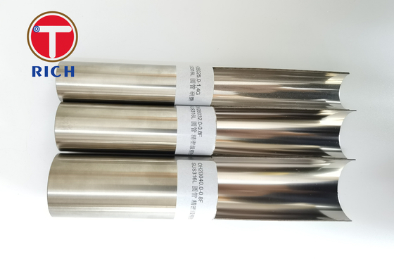 قیمت خوب OD 0.035 اینچ - 0.065 اینچ WT لوله بهداشتی سیستم های خلوص بالا برای گاز آنلاین