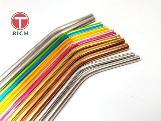 قیمت خوب ست نی های استیل ضد زنگ درجه 304 / 316 برای نوشیدنی های غذای سازگار با محیط زیست آنلاین