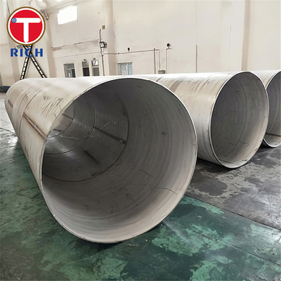 قیمت خوب ASTM A409 TP201 لوله از فولاد ضد زنگ آستنیتیک با قطر بزرگ و جوش شده برای استفاده از مواد خوردنی یا دمای بالا آنلاین