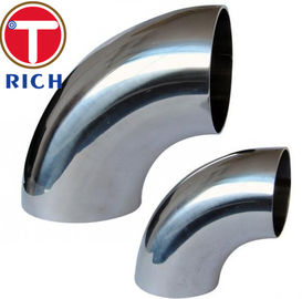قیمت خوب ASME B16.9 316L 304L بدون درز فولاد ضد زنگ 90 درجه LR آرنج لوله آنلاین