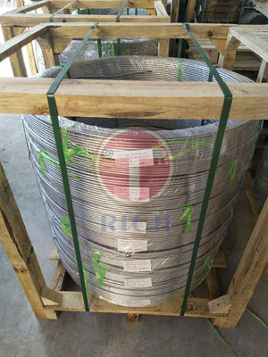 قیمت خوب ASTM A269 APIRP5 C7 Super Duplex 2205 2507 لوله های فولادی ضد زنگ پیچ خورده آنلاین