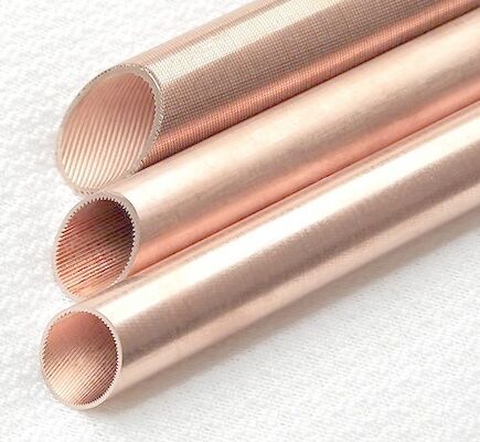 قیمت خوب لوله های مبدل حرارتی 5.0 میلی متر مس شیار داخلی C12200 آنلاین