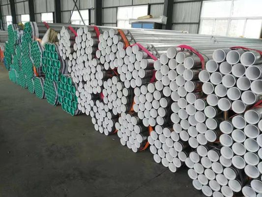 قیمت خوب انعطاف پذیری بالا لوله فولادی Q235 با پوشش پلاستیک با کالیبر بزرگ آنلاین